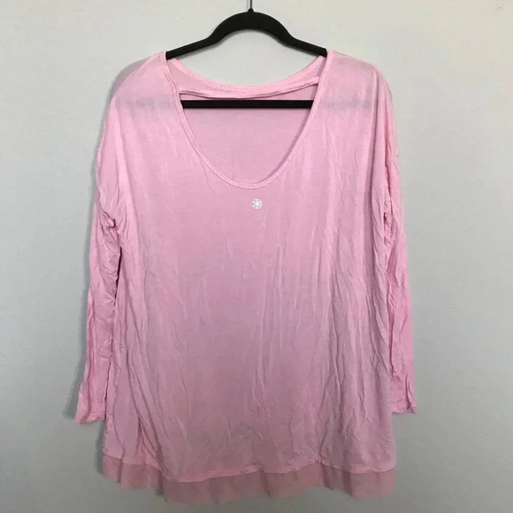 GAIAM pink nirvana drop shoulder yoga tunic - Picture 4 of 6